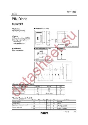 RN142ZST2R datasheet  